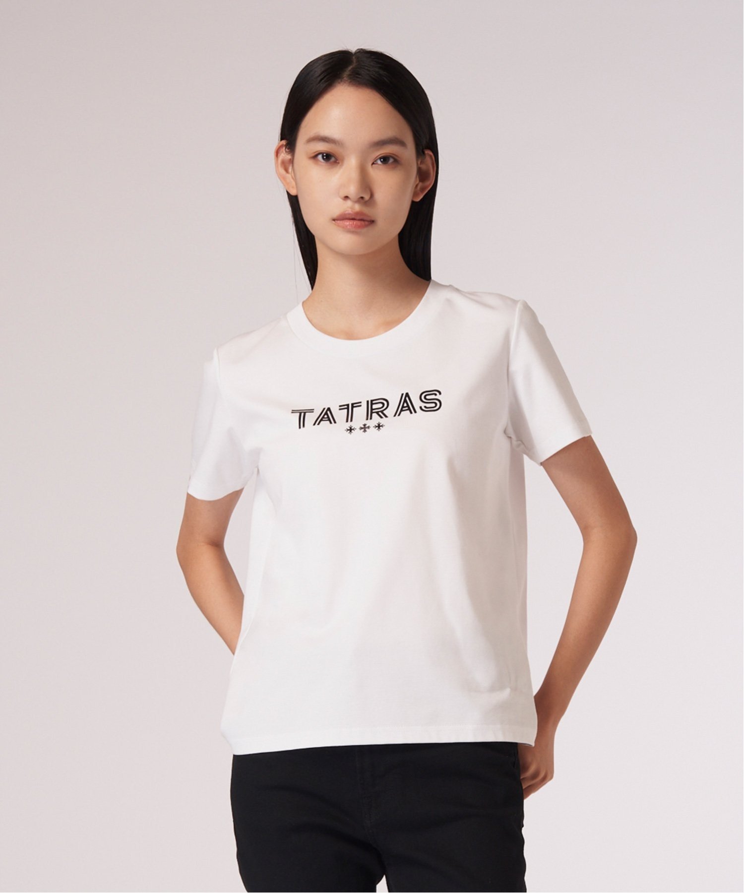 TATRAS 【TATRAS 直営店】GIUDITTA ジュディッタ タトラスコンセプトストア トップス カットソー・Tシャツ ホワイト ブラック カーキ【送料無料】