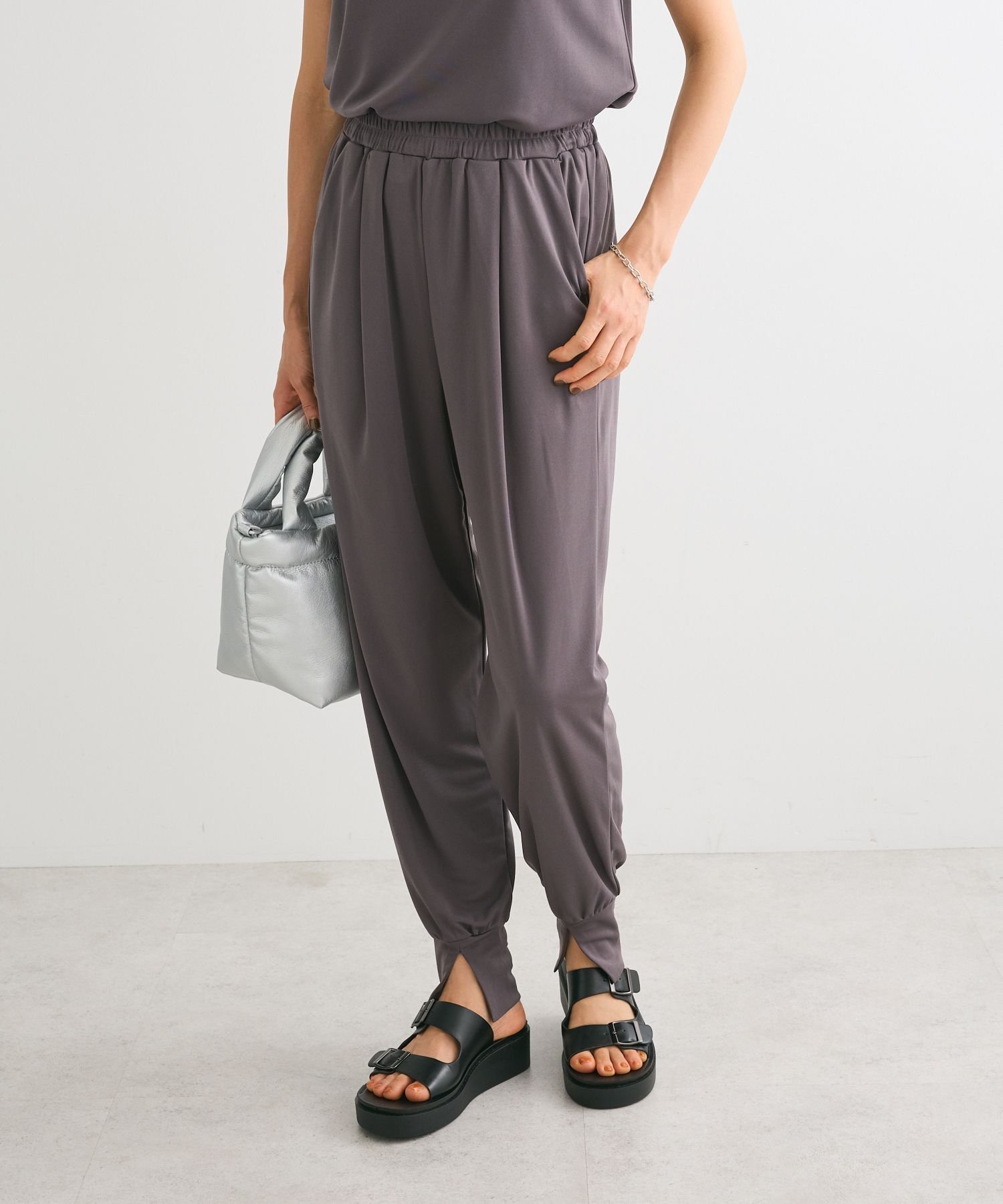 【SALE／70%OFF】Green Parks ・SUGAR SPOON 【ラッシュガード】ジョガー グリーンパークス パンツ その他のパンツ グレー ブラックのサムネイル