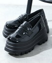 【SALE/20%OFF】LOVEHUNTER 9cmヒール ワンピース 韓国ファッション 厚底コインローファー ☆1694 サンエーフットウェアー シューズ・...