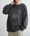 【SALE/27%OFF】notch. 裏起毛カレッジ風スウェット ノッチ トップス その他のトップス ホワイト グレー レッド
