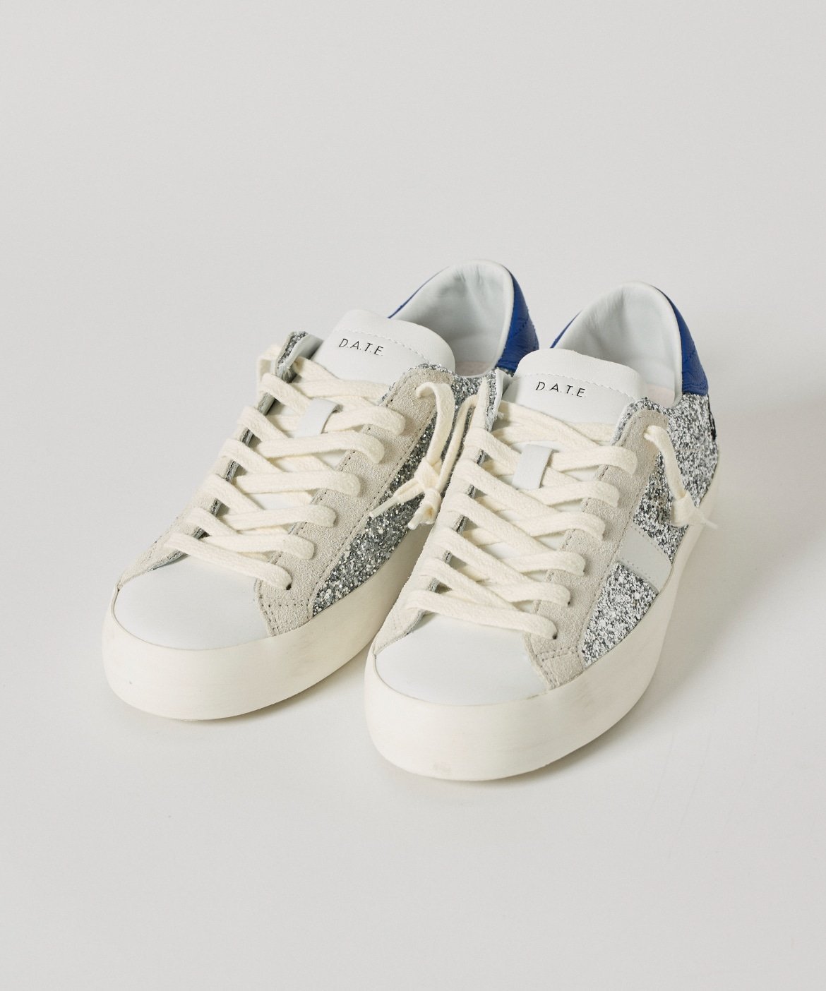 INED HILL LOW GLITTER SILVER《D.A.T.E.》 イネド シューズ・靴 スニーカー シルバー【送料無料】