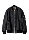 TAKAHIROMIYASHITATheSoloist. faux fur lining flight jacket. タカヒロミヤシタザソロイスト. ジャケット・アウター MA-1 ブラック【送料無料】