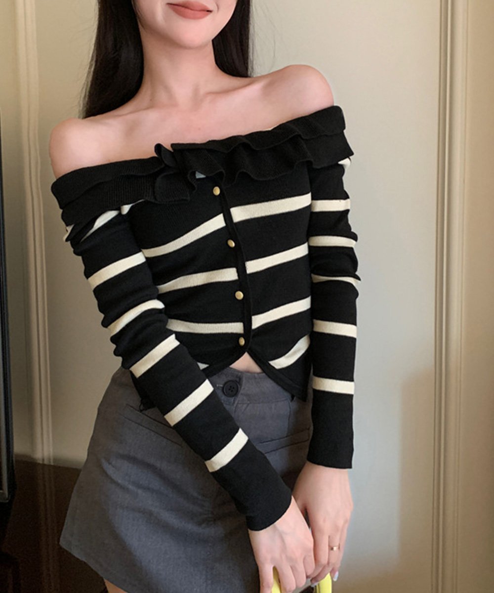 楽天市場】フリル（ニット・セーター｜トップス）：レディース