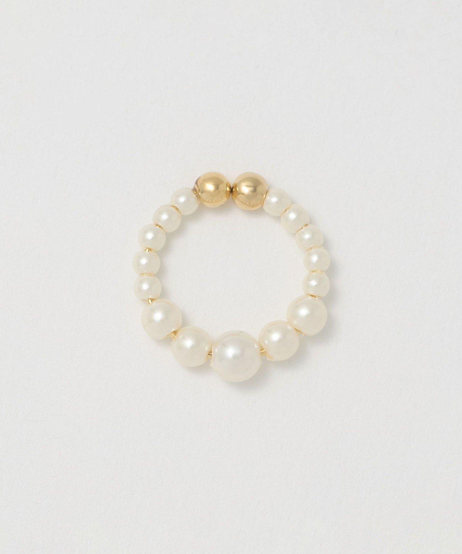 ＜EMMEL REFINES＞EM ボール フープ イヤーカフ ユナイテッドアローズ グリーンレーベルリラクシング アクセサリー・腕時計 イヤリング・イヤーカフ ホワイト シルバー