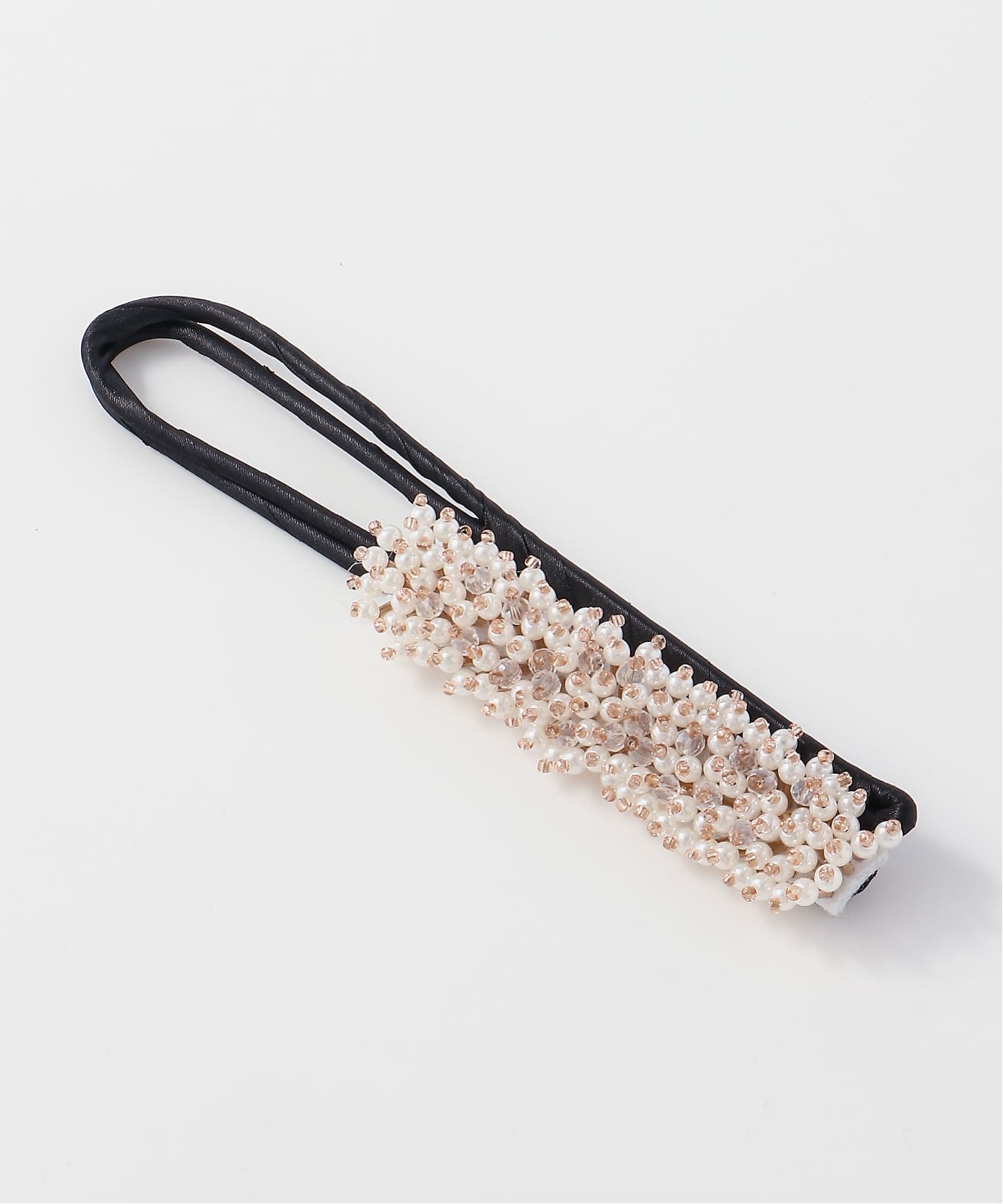 FReePLACe FReePLACe/(W)ビジュー パール デフトバン ヘアクリップ ミニョントレフル ルームヨンマルサンセレクティッド ヘアアクセサリー バレッタ・ヘアクリップ・ヘアピン ブラウン ホワイト