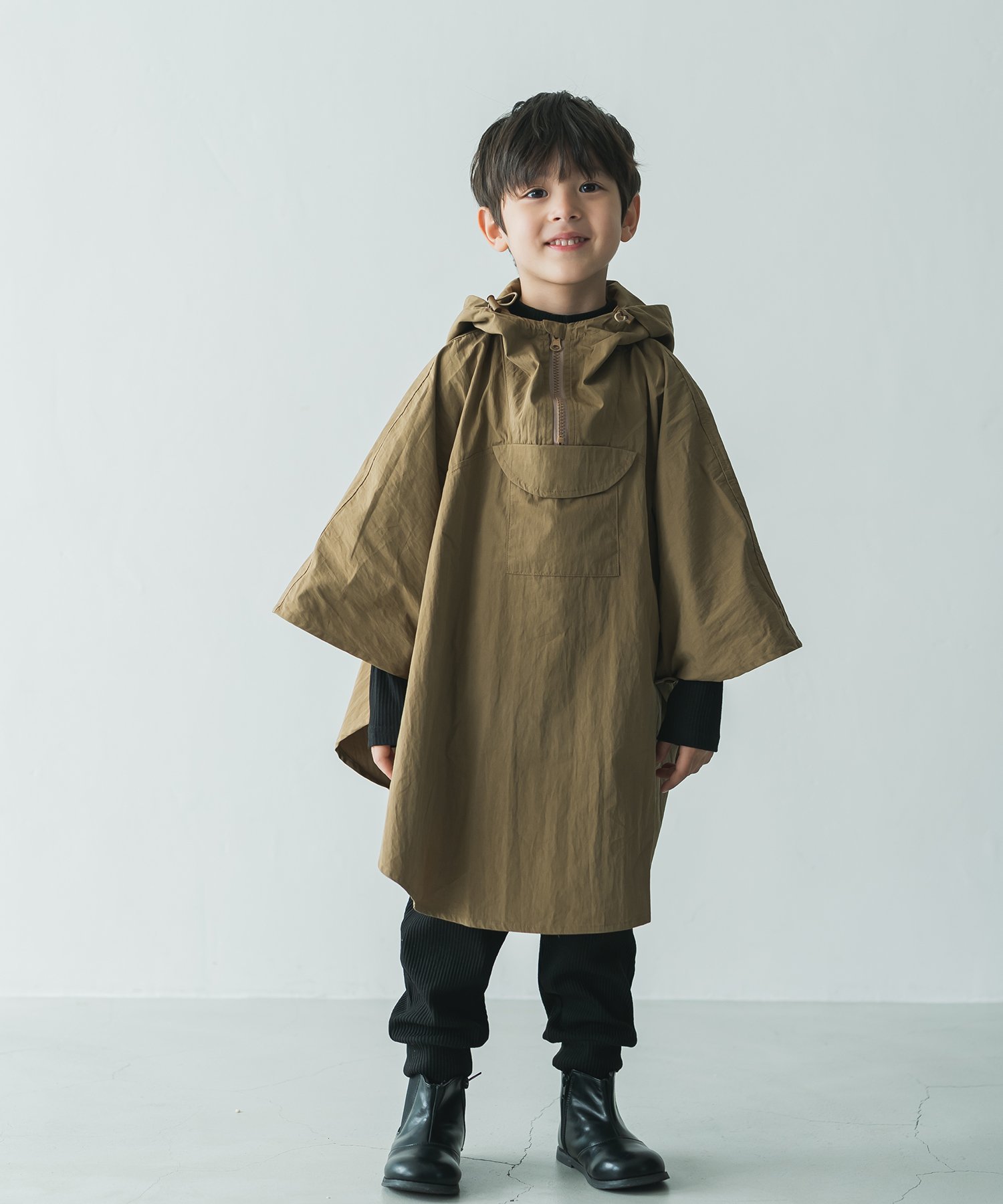 【SALE／20%OFF】riziere riziere/(K)キャンプポンチョ リジェール ジャケット・アウター その他のジャケット・アウター ブラウン カーキのサムネイル