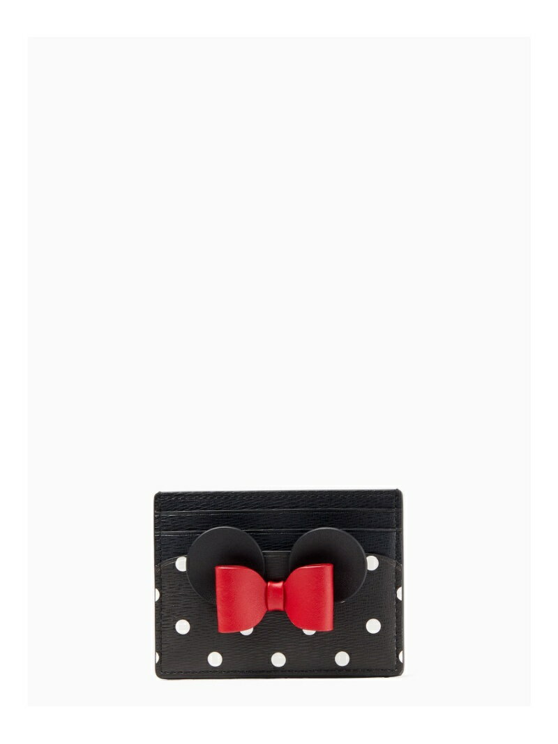 【SALE／50%OFF】kate spade new york ディズニー X ケイト・スペード ニューヨーク ミニー カード ホルダー ケイトスペードニューヨーク 財布・ポーチ・ケース 名刺入れ・カードケース ブラック【送料無料】のサムネイル