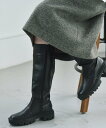 quaranciel quaranciel: トラック ソール ロング ブーツ シップス シューズ・靴 ブーツ ブラック【送料無料】