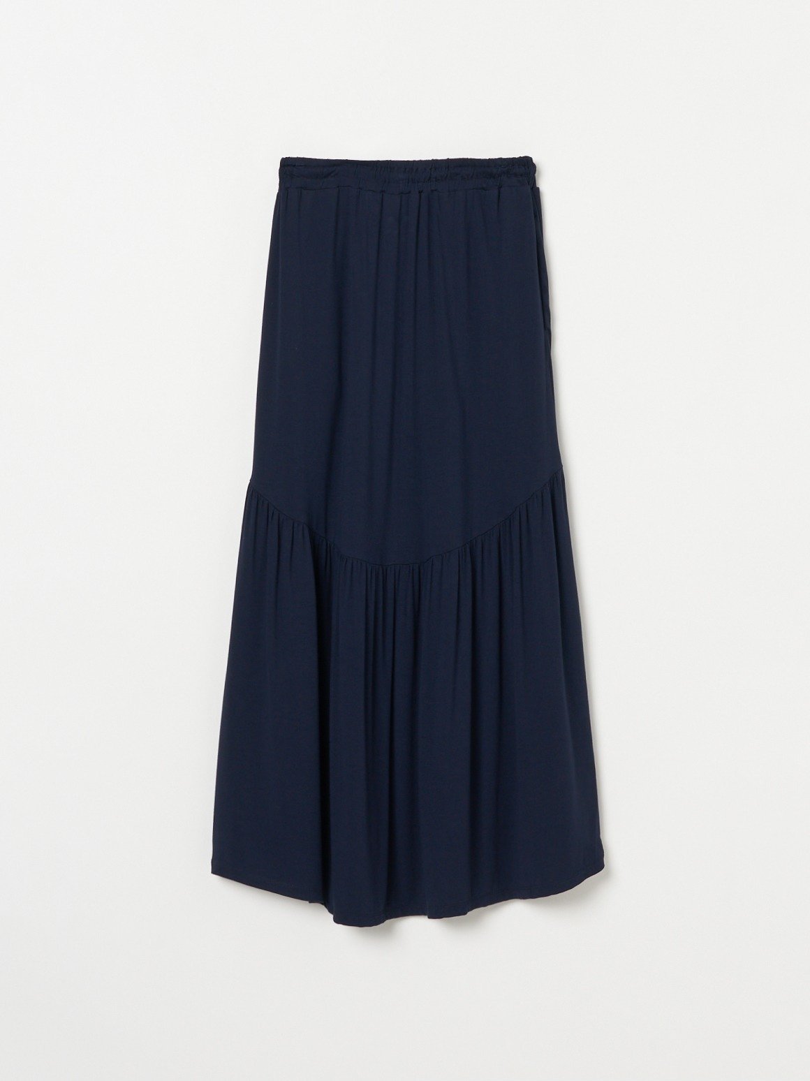 【SALE／30%OFF】three dots Travel line high low skirt スリードッツ スカート その他のスカート ネイビー ブラック【送料無料】