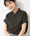 【SALE/10%OFF】Dessin フリルネックデニムシャツ(XS~L) デッサン トップス シャツ・ブラウス グレー ブラウン ブルー【送料無料】
