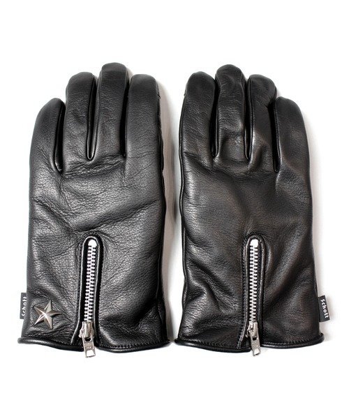 SELECT BRANDS Schott/ショット WINTER ZIP GLOVE ジャックローズ ファッション雑貨 手袋 ブラック【送料無料】