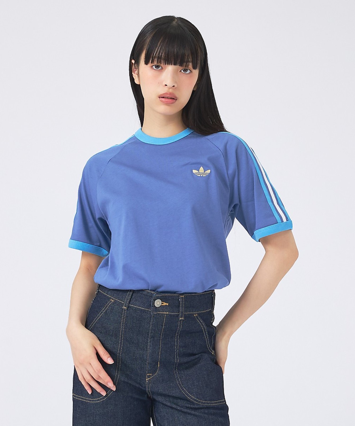 樂天商城 - ABAHOUSE LASTWORD 【adidas originals/アディダスオリジナルス】3-STRIPES アバハウス トップス カットソー・Tシャツ ブルー ネイビー イエロー【送料無料】