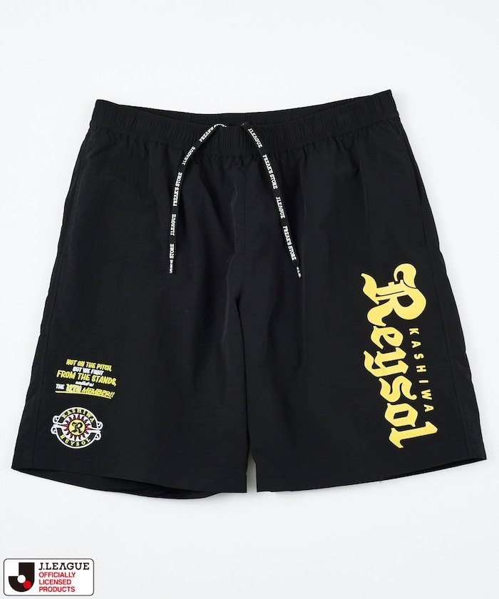 J.LEAGUE × FREAK'S STORE 別注 SUPPORTERS NYLON SHORTS 【柏レイソル】 フリークスストア パンツ その他のパンツ ブラック グレー