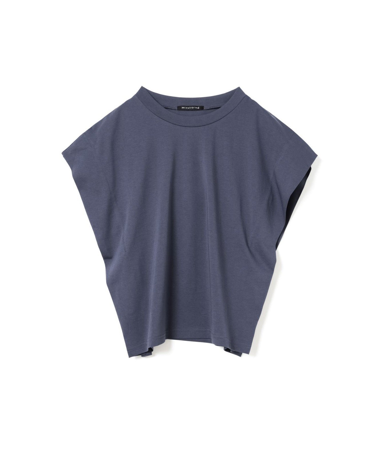 mizuiro ind mizuiro ind ショルダータックノースリーブプルオーバー マーコート トップス カットソー・Tシャツ ブルー ベージュ ブラック ホワイト