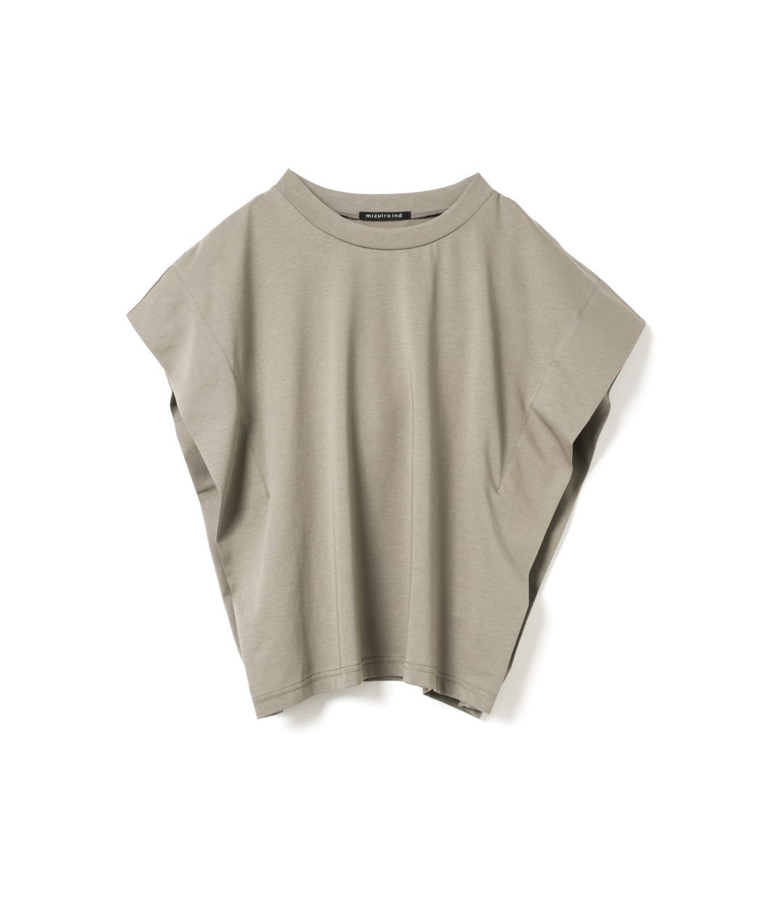 mizuiro ind mizuiro ind ショルダータックノースリーブプルオーバー マーコート トップス カットソー・Tシャツ ブルー ベージュ ブラック ホワイト