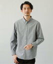 【SALE／18 OFF】SPU 抗菌防臭付きオックス長袖ボタンダウンシャツ カジュアル トップス シャツ ブラウス グレー ブルー ネイビー ホワイト【送料無料】