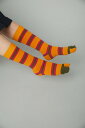 【SALE／30%OFF】HeRIN.CYE Multi boder socks ヘリンドットサイ 靴下・レッグウェア その他の靴下・レッグウェア イエロー レッド パープル