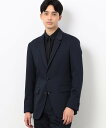 コムサイズム コート メンズ 【SALE／55%OFF】COMME CA ISM 【セットアップ対応】べネサテン ストレッチ "ネイビーブレザー" ナローラペルジャケット コムサイズム ジャケット・アウター テーラードジャケット・ブレザー ネイビー【送料無料】