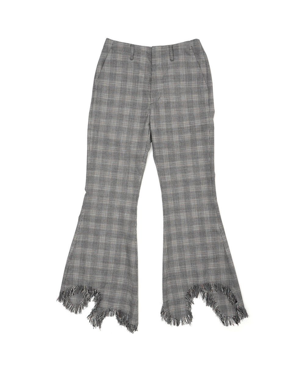 【SALE／30%OFF】FACETASM (U)FRINGE FRALE CHECK PANTS ファセッタズム パンツ その他のパンツ グレー【送料無料】