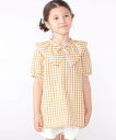 【SALE/40%OFF】SHIPS KIDS SHIPS KIDS:100~130cm / ギンガムチェック 半袖 ブラウス シップス トップス シャツ・ブラ...