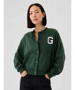 【SALE/81%OFF】GAP (W)ヴィンテージソフト オーバーサイズ バーシティカーディガン ギャップ トップス カーディガン ブラック グリーン グレー