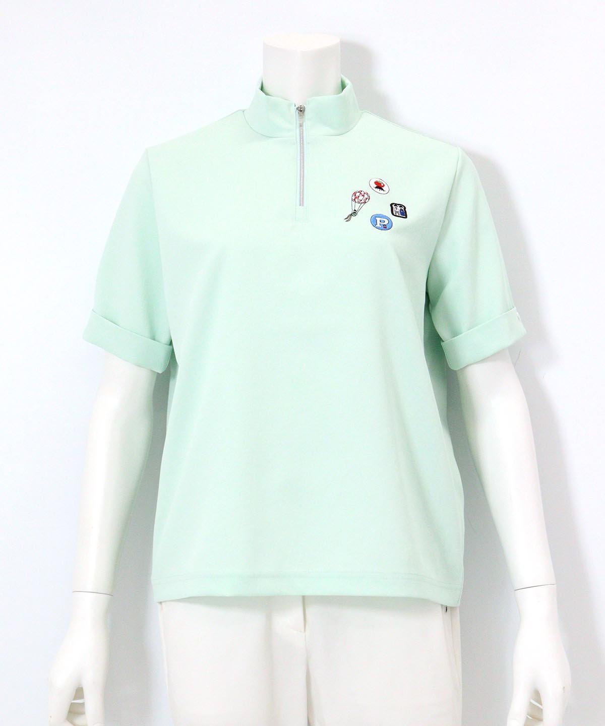 ハーフジップUVプルオーバー ピッコーネクラブ トップス カットソー・Tシャツ ホワイト ブラック ベージュ