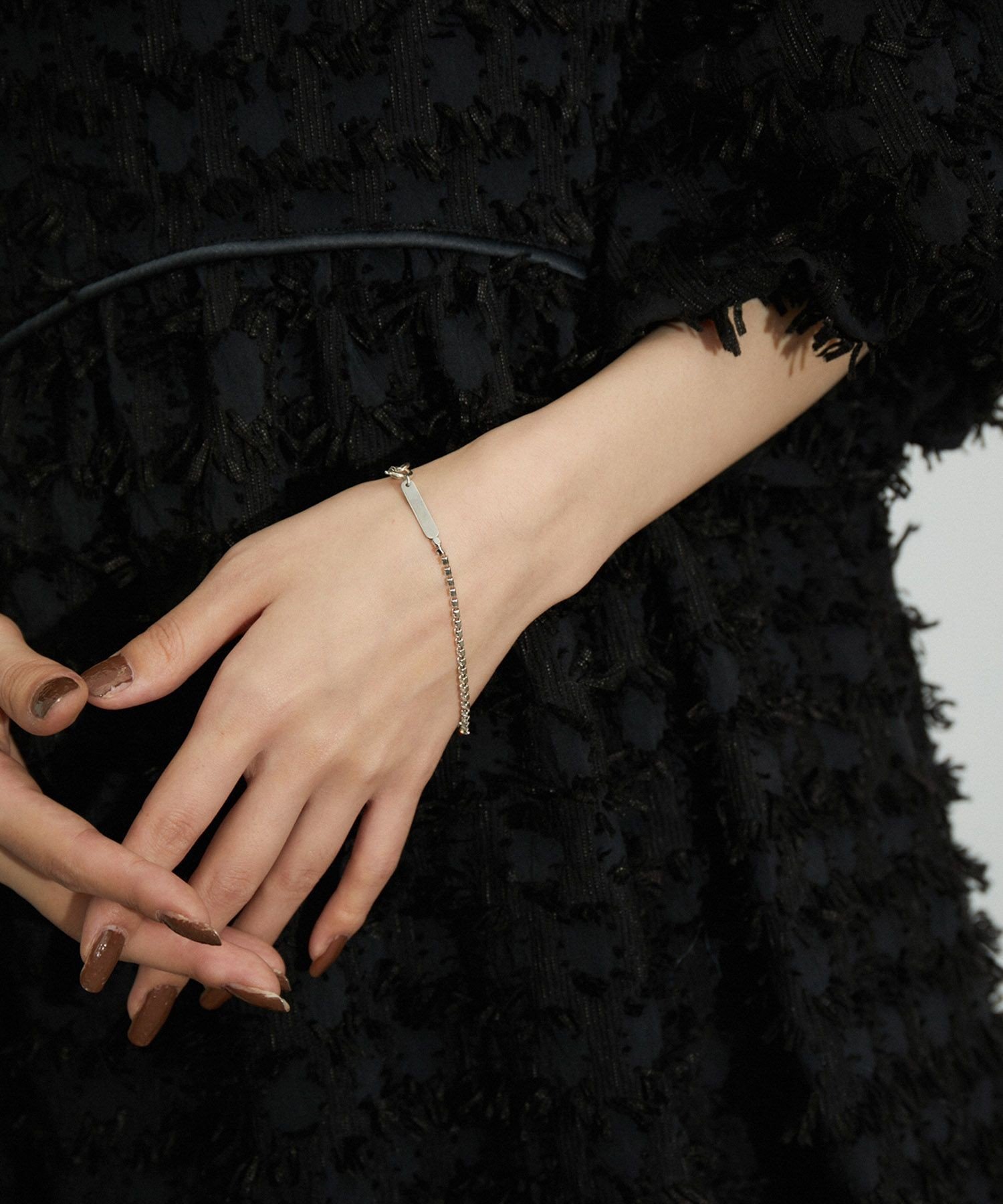 ADAM ET ROPE' FEMME 【公式サイト限定】【Le Chic Radical】Baby Crystal Bracelet アダムエロペ アクセサリー・腕時計 ブレスレット・バングル シルバー【送料無料】