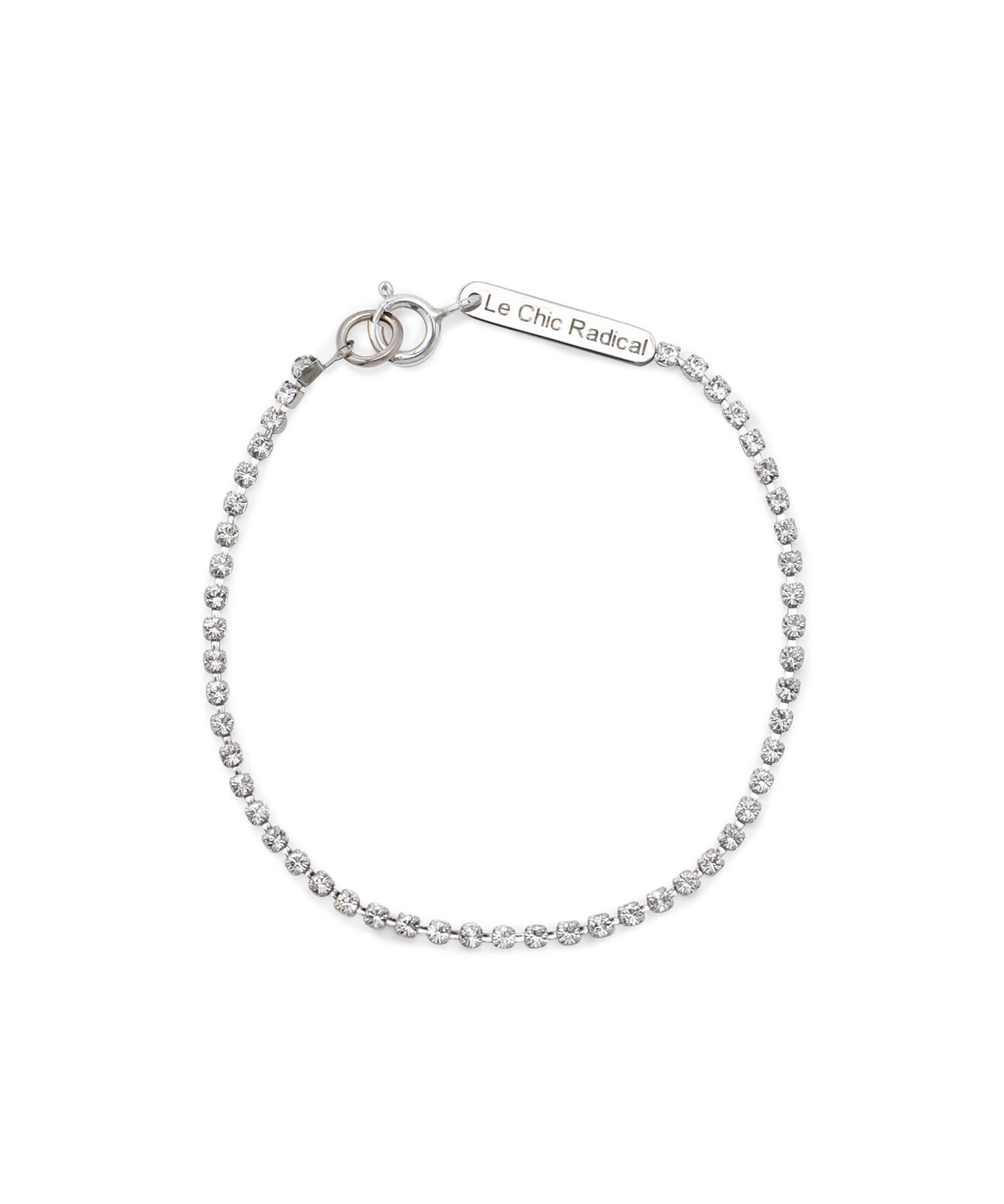 ADAM ET ROPE' FEMME 【公式サイト限定】【Le Chic Radical】Baby Crystal Bracelet アダムエロペ アクセサリー・腕時計 ブレスレット・バングル シルバー【送料無料】