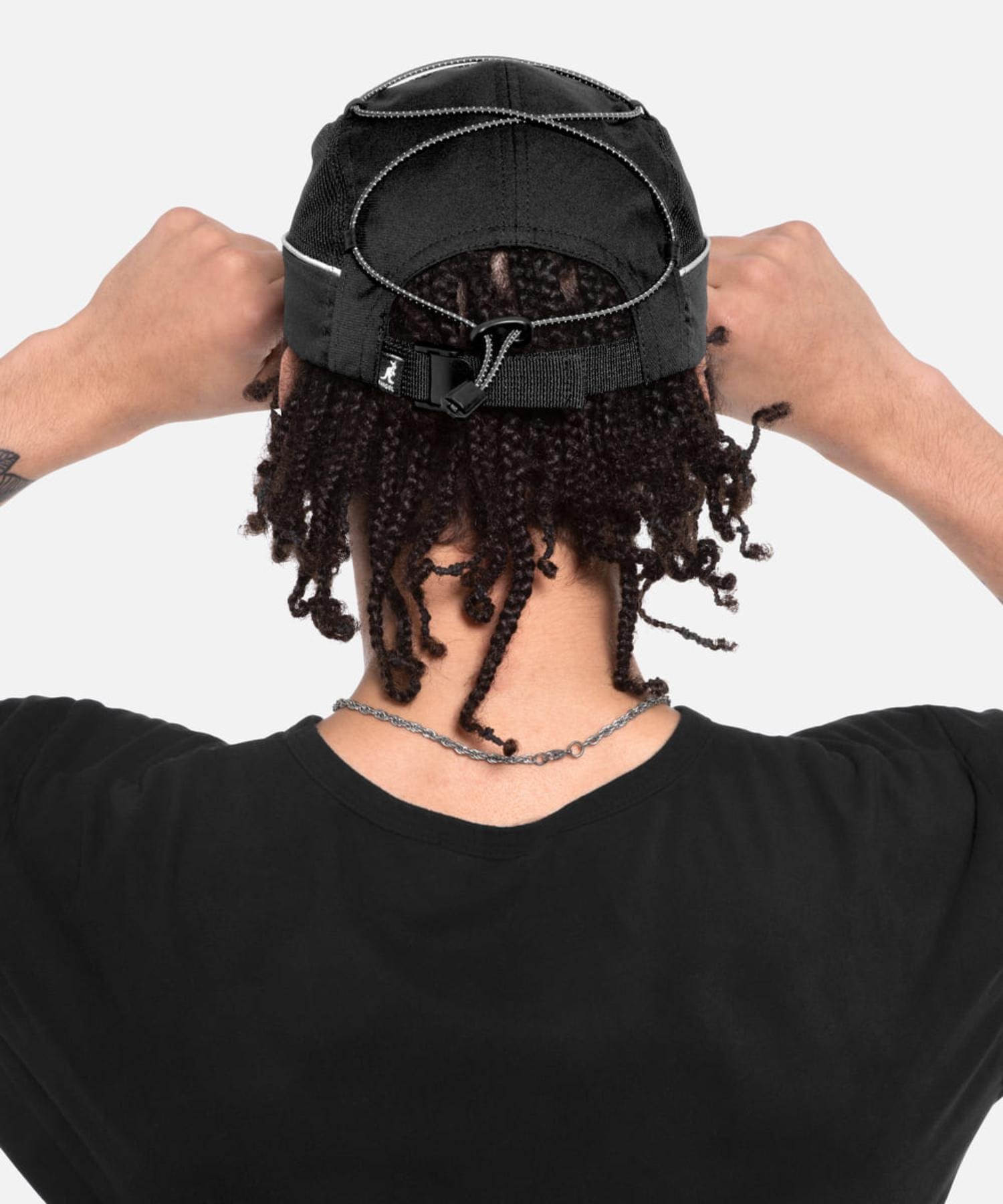 KANGOL KANGOL REFLECTIVE SPEED 5-PANEL / カンゴール オーバーライド 帽子 キャップ ブラック ブルー【送料無料】