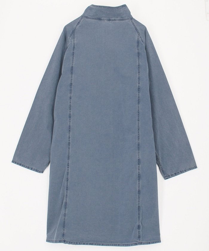 nanamica Indigo Weather Field Coat フリークスストア ジャケット・アウター ステンカラーコート グレー ブルー【送料無料】
