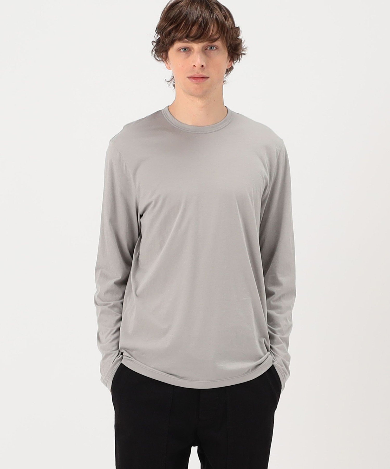リュクスジャージー ロングスリーブカットソー MELJ3246 トゥモローランド トップス カットソー・Tシャツ グレー