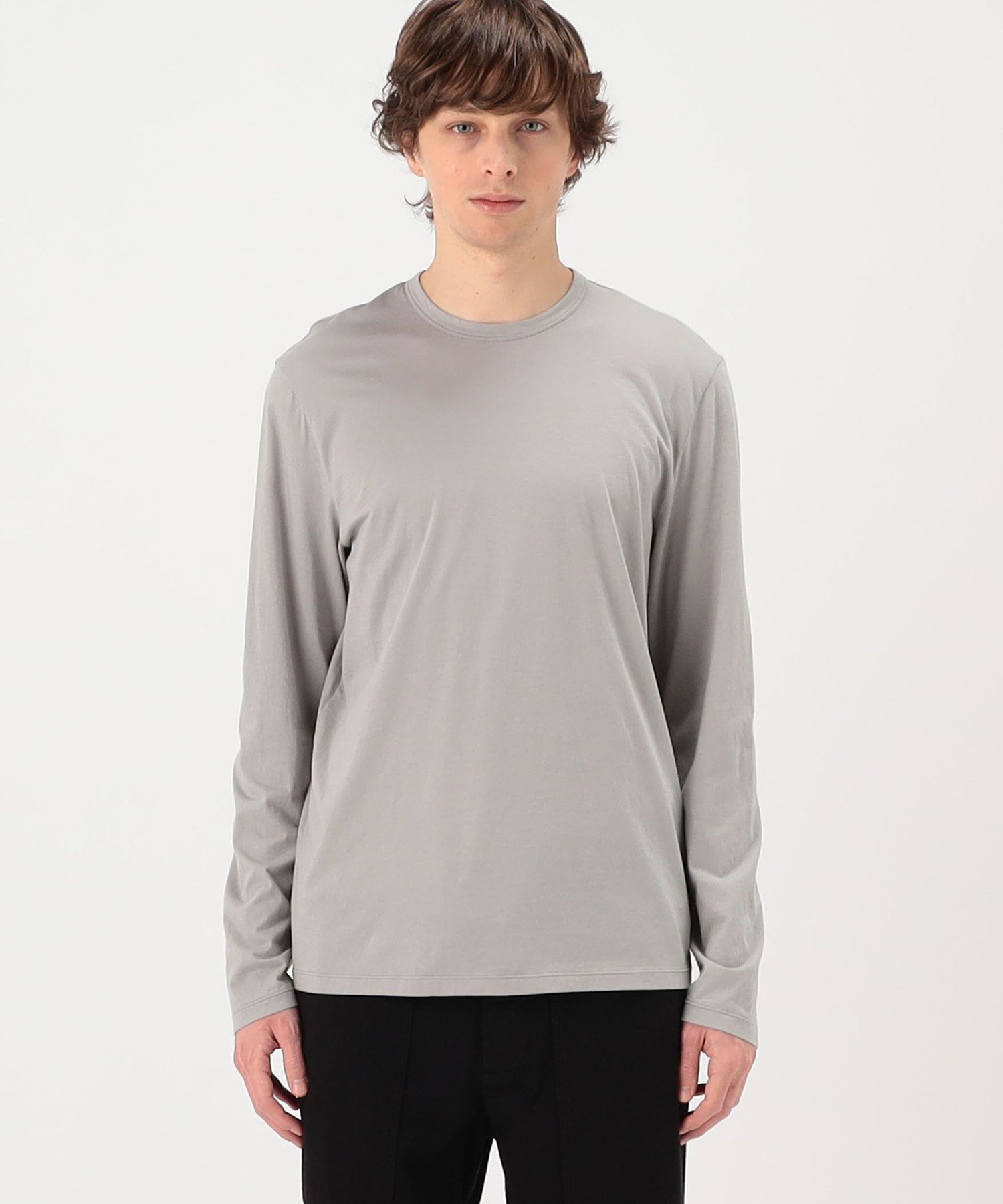 リュクスジャージー ロングスリーブカットソー MELJ3246 トゥモローランド トップス カットソー・Tシャツ グレー