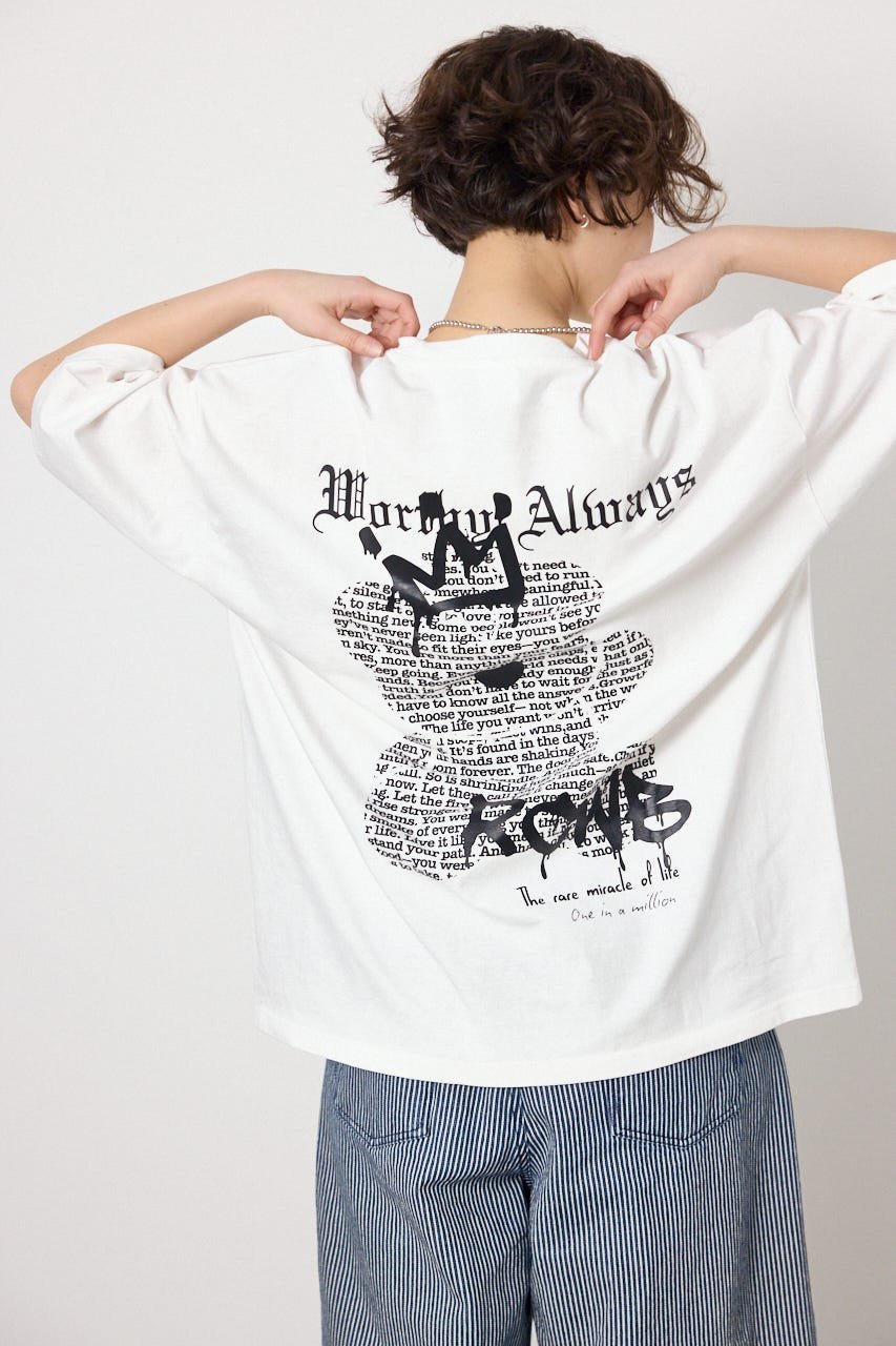 RODEO CROWNS WIDE BOWL 【UNISEX】Font Bear Tシャツ ロデオクラウンズワイドボウル トップス カットソー Tシャツ ブラック ピンク ホワイト