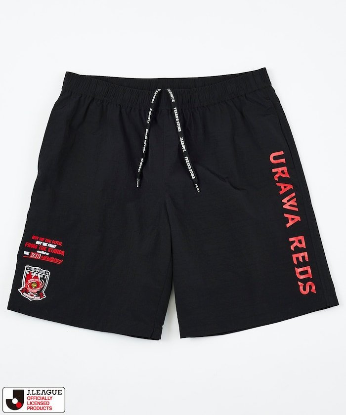 J.LEAGUE × FREAK'S STORE 別注 SUPPORTERS NYLON SHORTS 【浦和レッズ】 フリークスストア パンツ その他のパンツ ブラック グレー