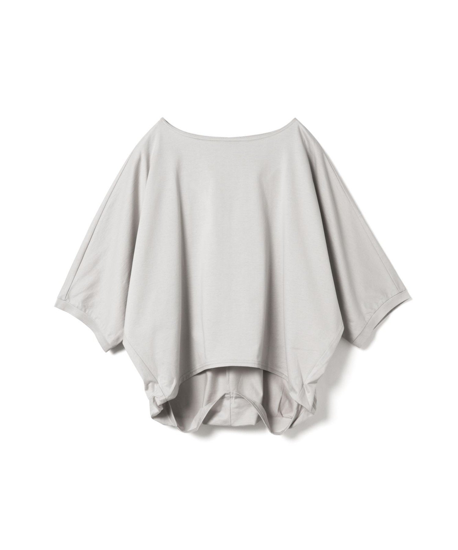 mizuiro ind mizuiro ind ボートネックコクーンプルオーバー マーコート トップス カットソー・Tシャツ ホワイト ブラック グレー