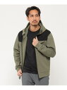 イッカ 【SALE／30%OFF】IKKA LOUNGE テックストレッチ切替ジップパーカー イッカ トップス カーディガン グリーン【送料無料】