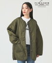 レイ ビームス コート レディース Ray BEAMS 【定番人気！】Ray BEAMS / キルティング ノーカラー ブルゾン　24SS　春アウター ビームス ウイメン ジャケット・アウター ブルゾン・ジャンパー カーキ ブラック【送料無料】