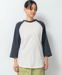 Johnbull Johnbull/(W)コットンベースボールTシャツ ジョンブルプライベートラボ トップス カットソー・Tシャツ グレー ネイビー ピンク ベージュ【送料無料】