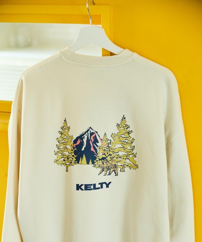 KELTY 別注 裏起毛 バックプリント スウェット プルオーバー【限定展開】 25AW フリークスストア トッ..