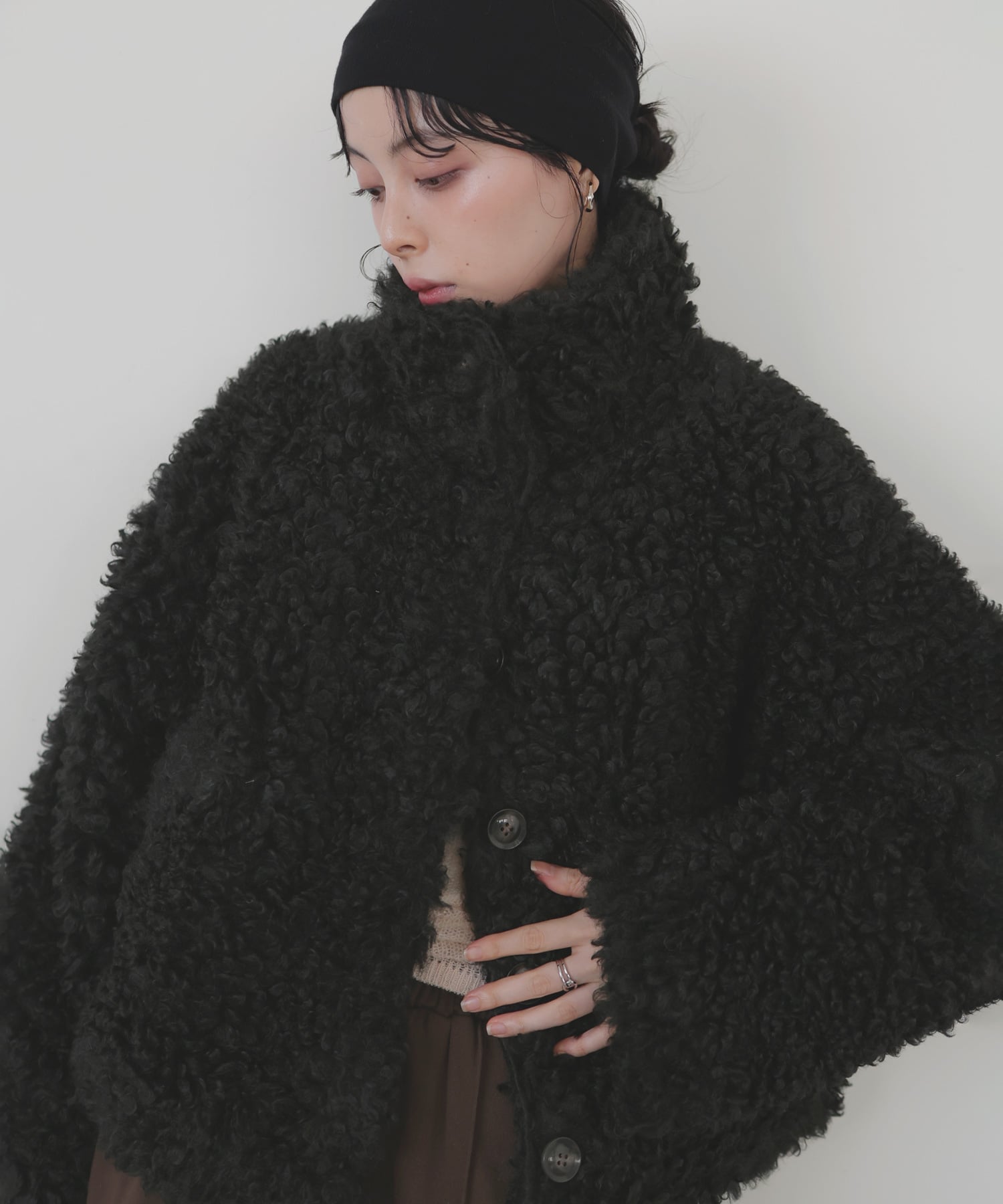 LIAN プードルファーブルゾン リアン ジャケット・アウター ブルゾン・ジャンパー ベージュ ホワイト ブラック ブラウン【送料無料】 3