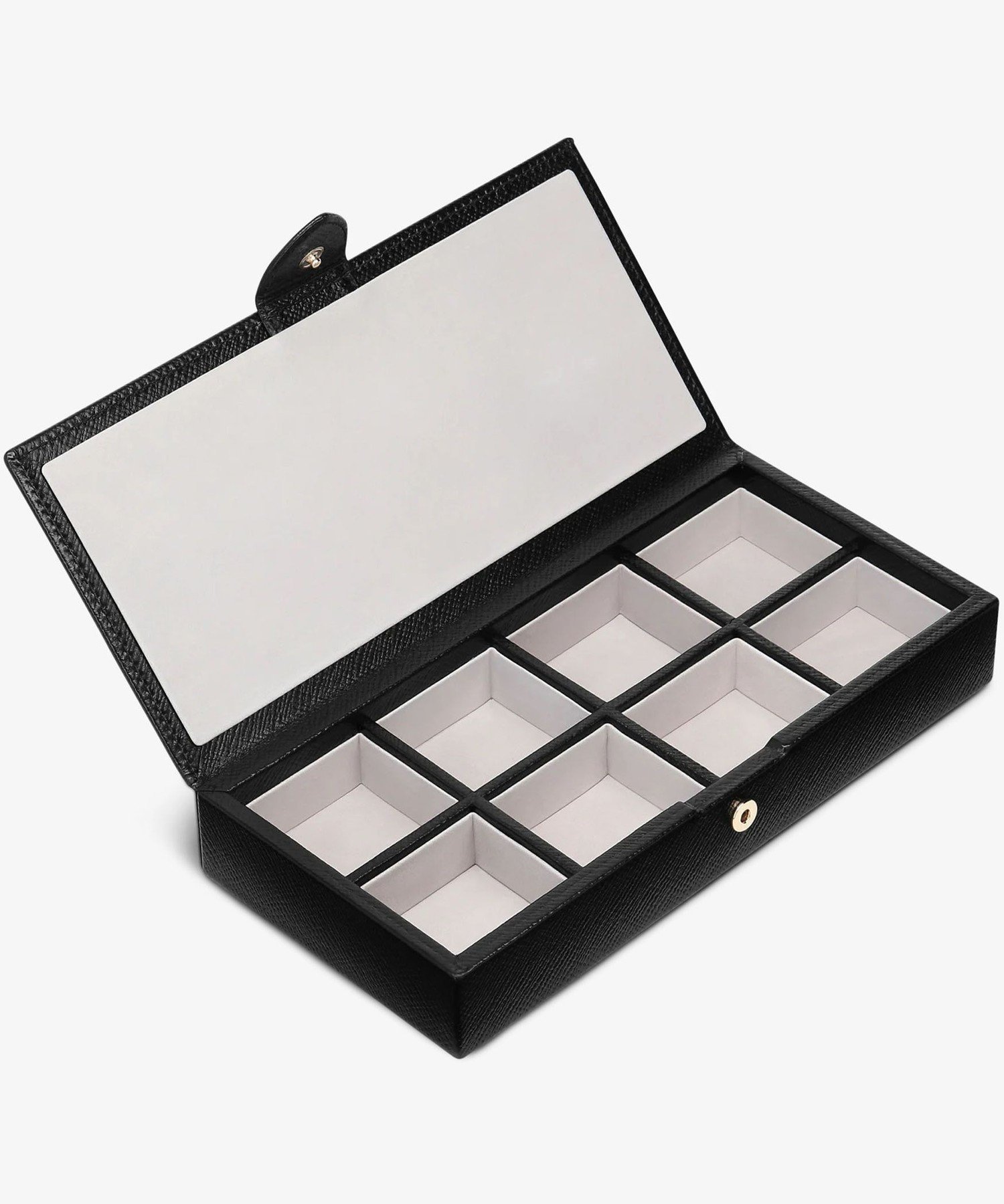 SMYTHSON Panama Cufflink Box スマイソン ファッション雑貨 その他のファッション雑貨 ブラック【送料無料】
