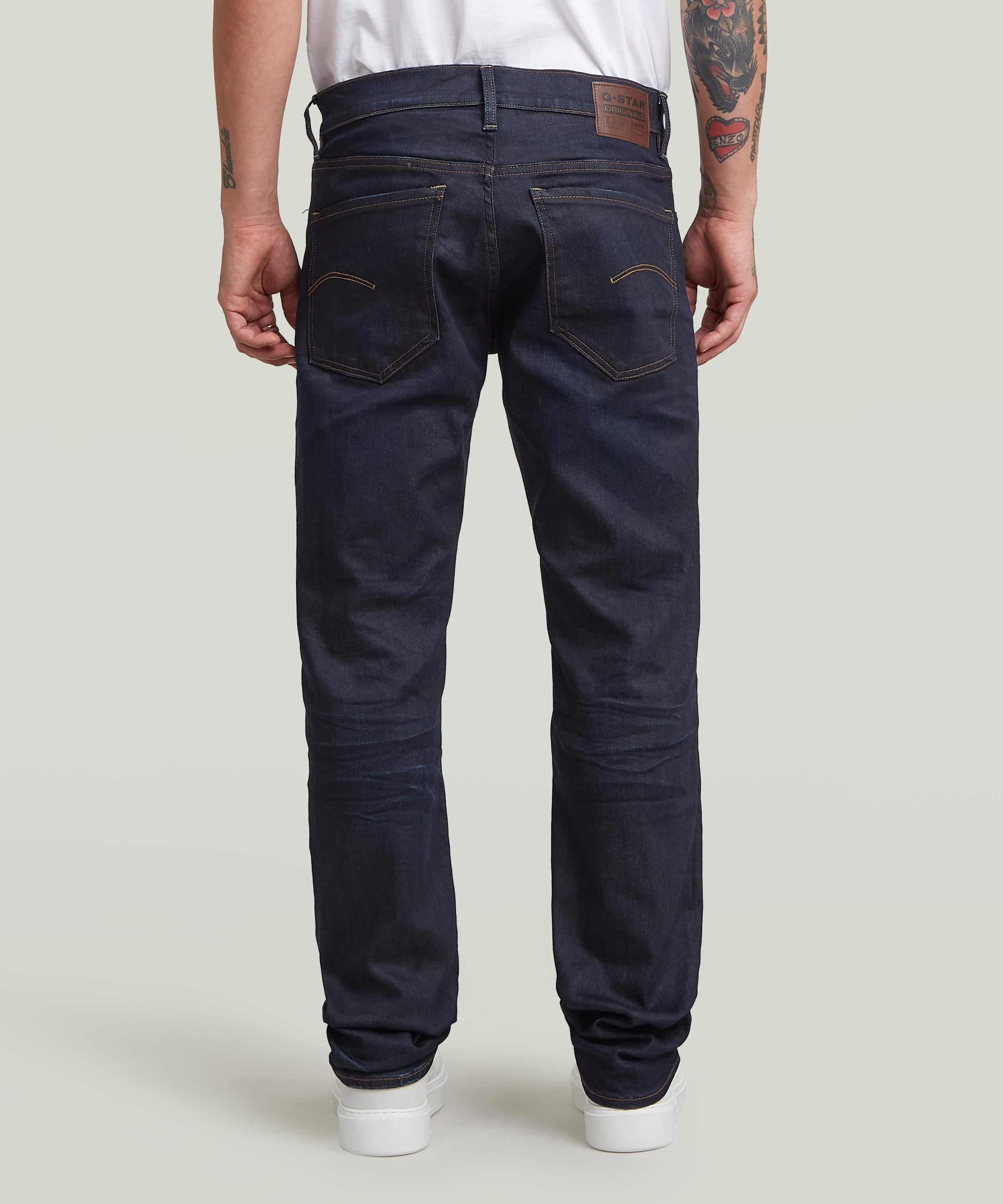 【公式ショップ】MOSA STRAIGHT JEANS/ヴィンテージライクベーシックストレートデニムパンツ ジースターロゥ パンツ ジーンズ・デニムパンツ ネイビー
