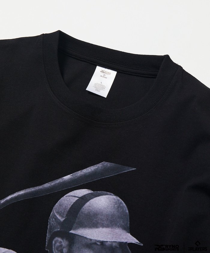 MLB PLAYERS× RYNO SPORTS ×FREAK'S STORE 別注 【SUZUKI】CLOSE UP PHOTO TEE フリークスストア トップス カットソー・Tシャツ ブラック ホワイト