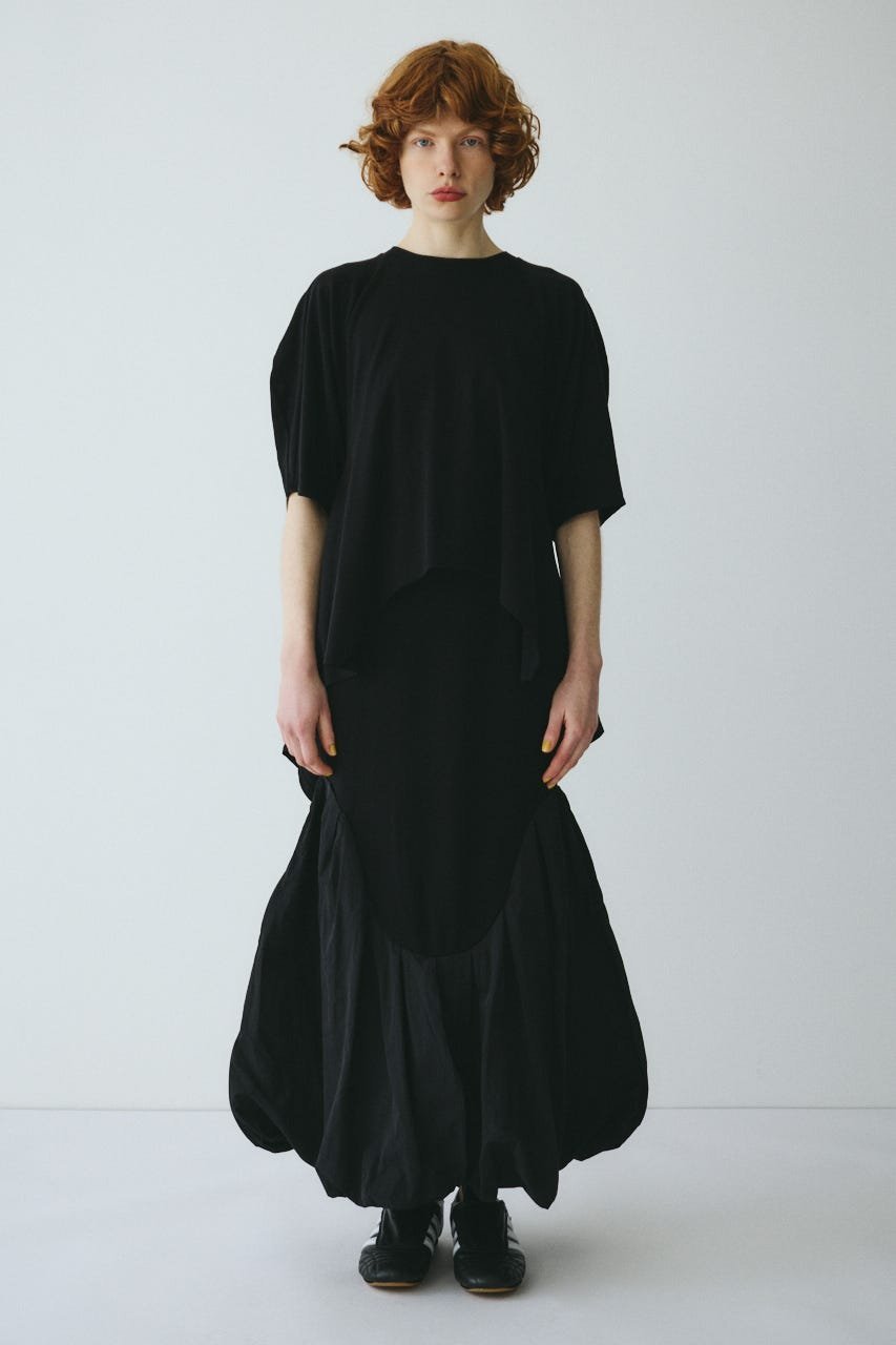 HeRIN.CYE Round switching skirt ヘリンドットサイ スカート ロング・マキシスカート ブラウン ネイビー ブラック