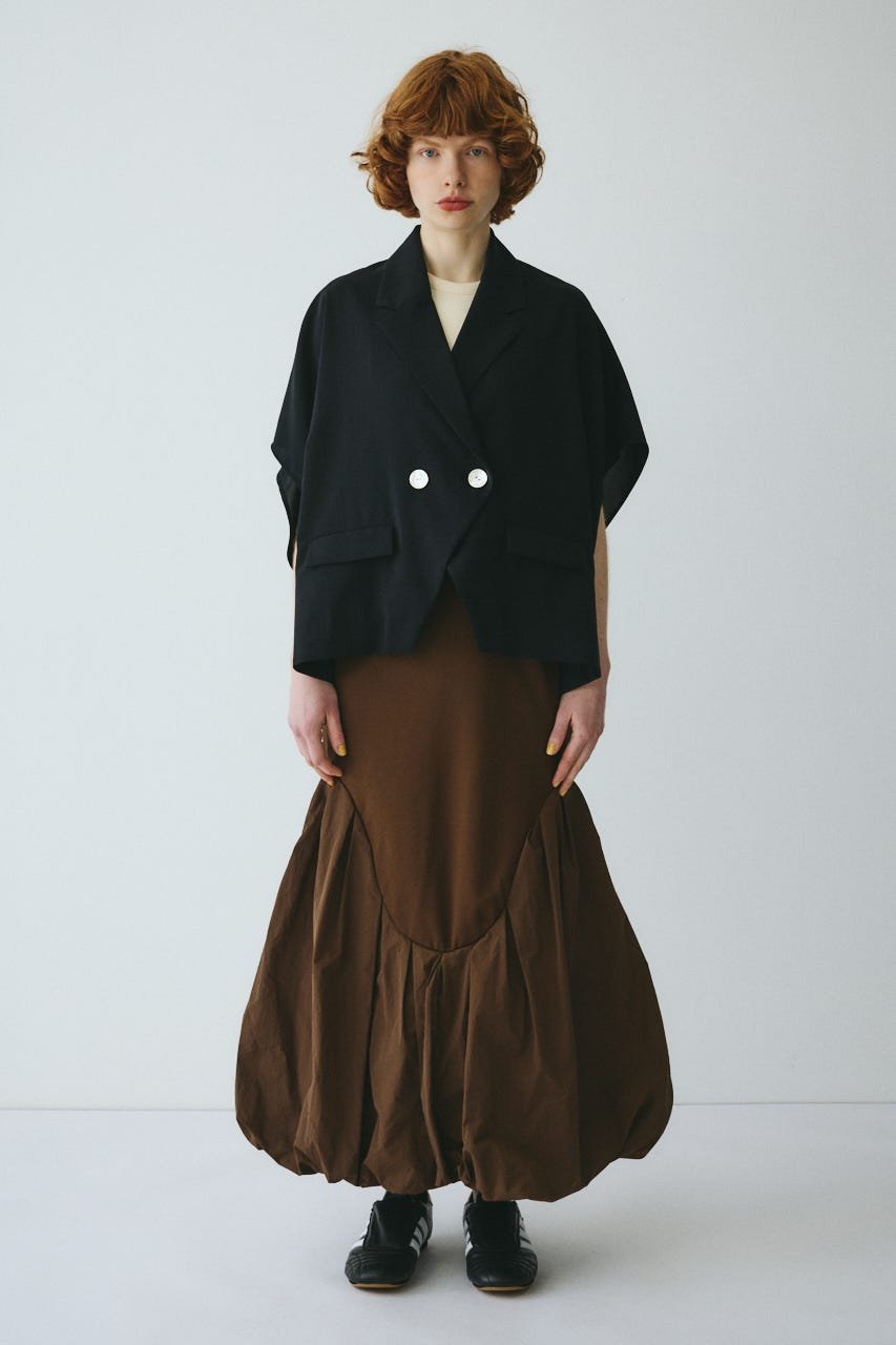 HeRIN.CYE Round switching skirt ヘリンドットサイ スカート ロング・マキシスカート ブラウン ネイビー ブラック