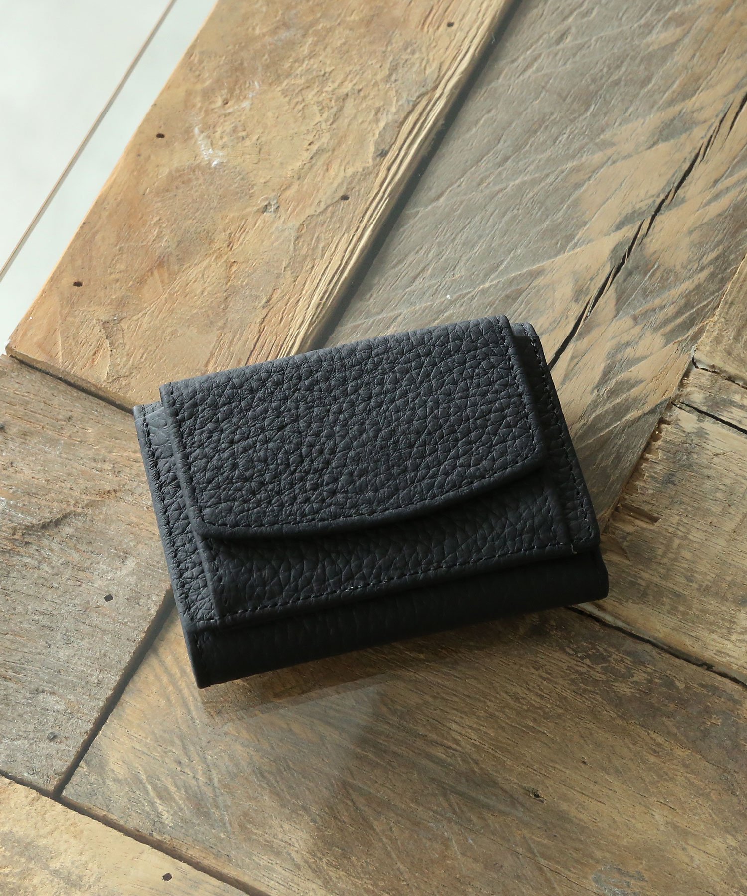 レザーコンパクトウォレット/財布 コレカラ 財布・ポーチ・ケース 財布 ブルー レッド ブラック イエロー