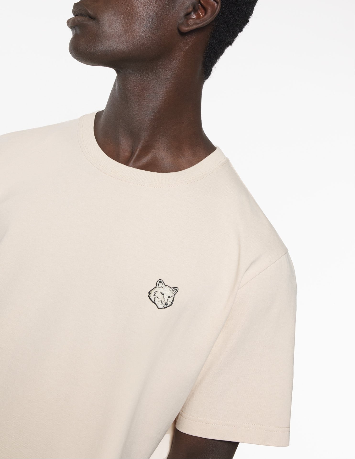 【SALE／30%OFF】Maison Kitsune (U)【公式】Maison Kitsune BOLD FOX HEAD PATCH COMFORT TEE SHIRT メゾン キツネ アーカイブス トップス カットソー・Tシャツ ベージュ【送料無料】