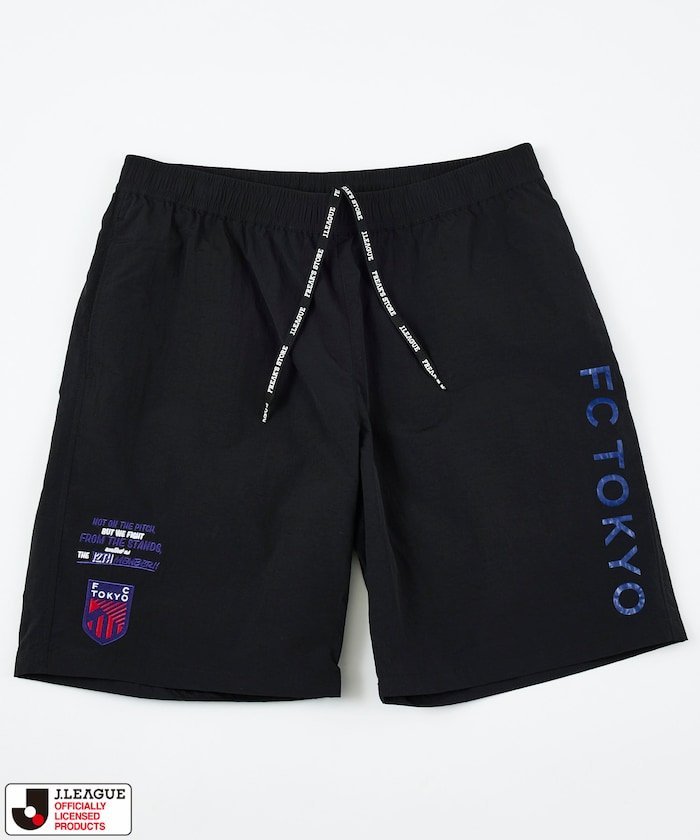 J.LEAGUE × FREAK'S STORE 別注 SUPPORTERS NYLON SHORTS 【FC東京】 フリークスストア パンツ その他のパンツ グレー ブラック