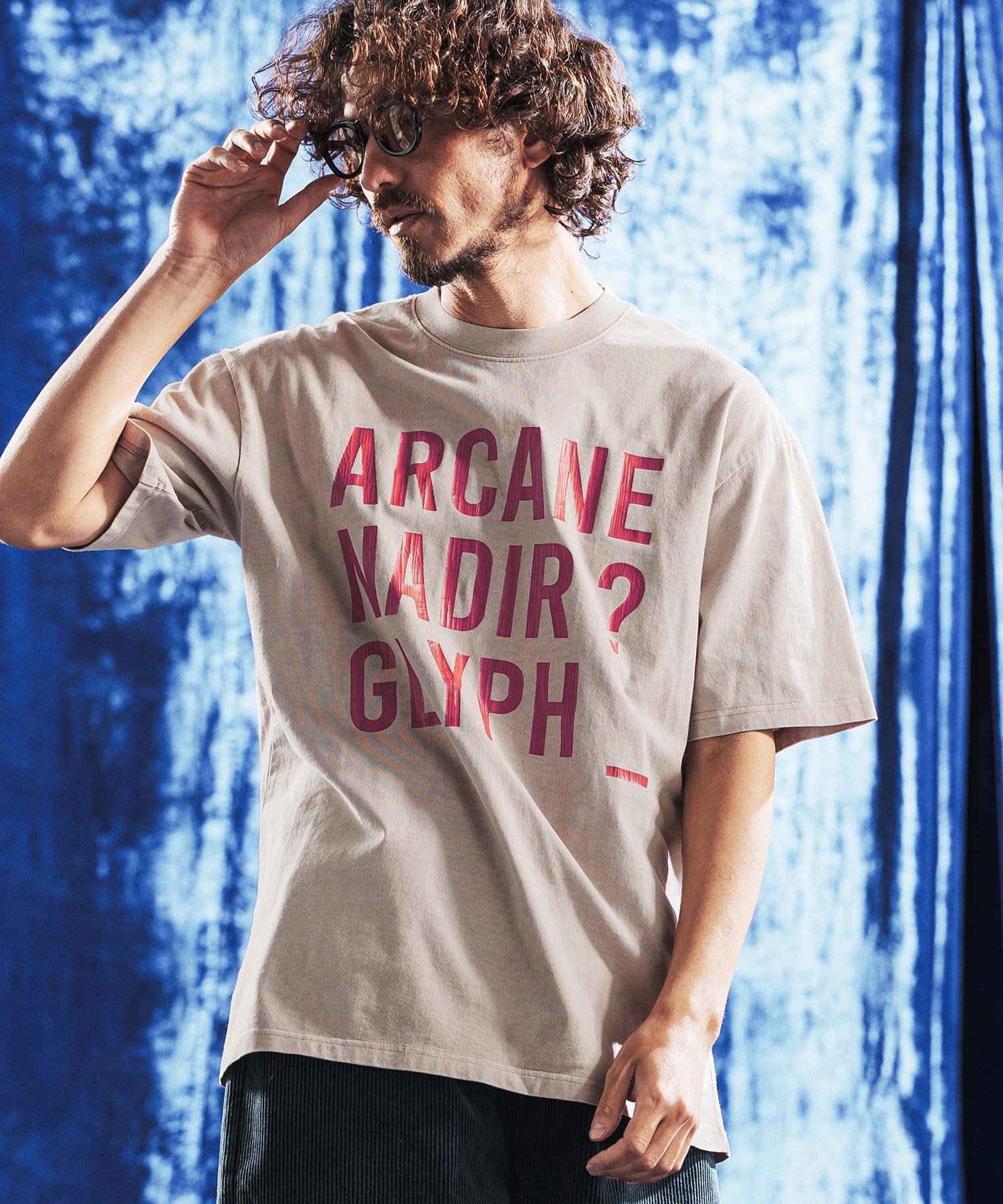 mt10439- Vintage Pigment Logo Printed T-shirt プリントTシャツ カンビオ トップス カットソー・Tシャツ レッド ブラック グリーン