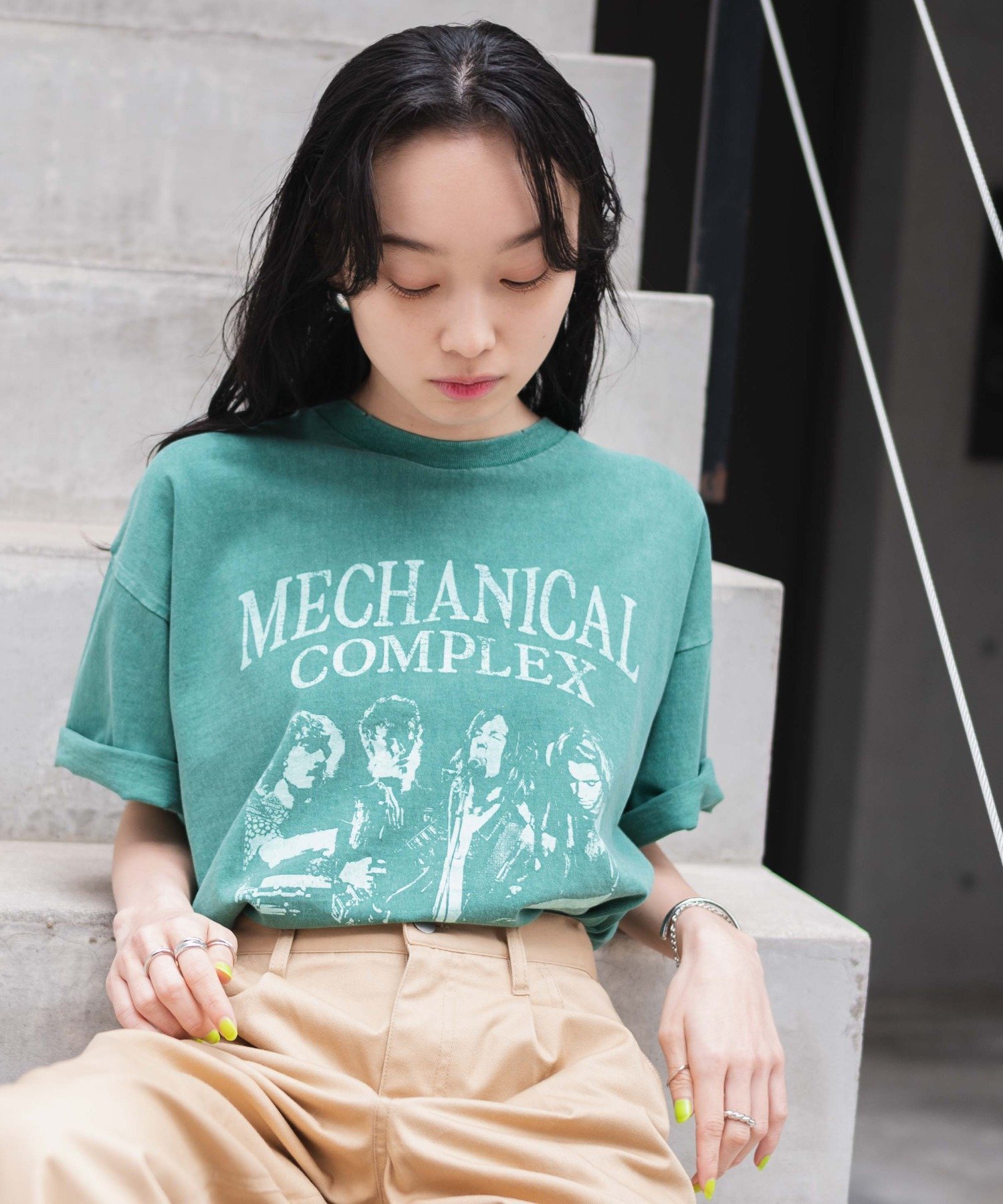 WEGO/ピグメントBIGTシャツ